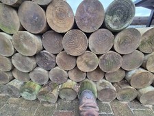 retaining log 1.5m x 150mm wood post log cabin landscaping garden patio planter