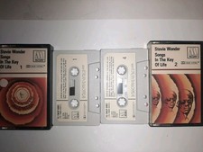 Stevie Wonder Songs In The Key Of Life 1 & 2 - 2 Cassettes Motown paper labels 