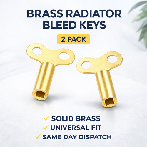 Solid brass radiator bleed - brass,