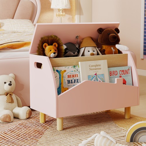 Wooden toy box - storage, chest