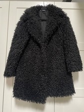 Zara Black teddy coat ssize M