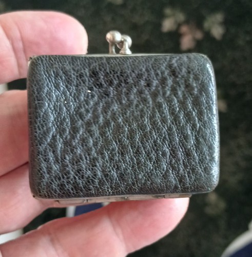 Leather purse shaped - purse,
