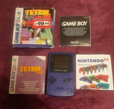 Ninrendo Gameboy Colour CGB-001 Grape Tested Working