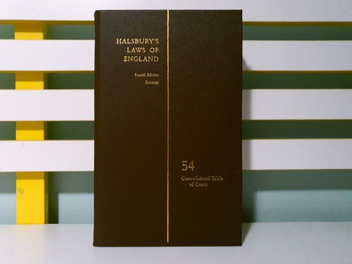 Halsbury laws england - halsbury's, of