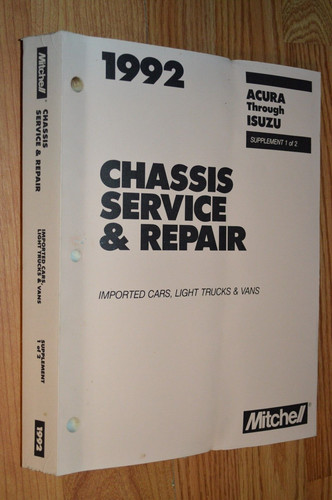 1992 chassis service repair - chassis,