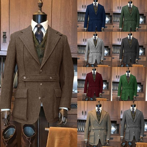 Tweed men suits casual - men's,