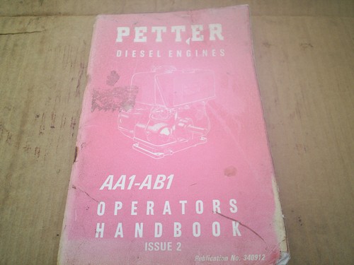 Petter diesel engine operators