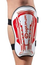 Shin Guards Shin Pads Protection Gear Football Rugby Red Quality Brand Optimum