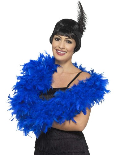 Deluxe feather boa royal blue - deluxe,