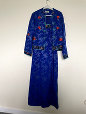 Monsoon blue silk dress and