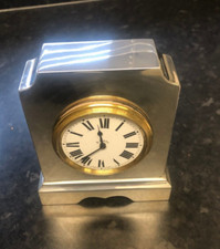 Royal Antique 925 SILVER  GARRARD & CO of  London. Mantel Clock 1922  L@@K £350