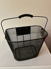 Black Metal Wire Bike Basket