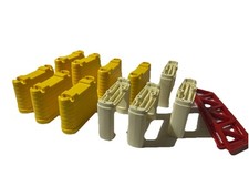 TOMY Trackmaster 7 Yellow &4 White Bridge Track Support Risers+ 2 Track Sides