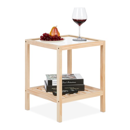 Side table compact pine - compact, wood