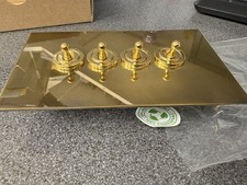 Forbes & Lomax 4G Dolly Toggle Switch - Aged Brass (2way) 4GTW/OLB