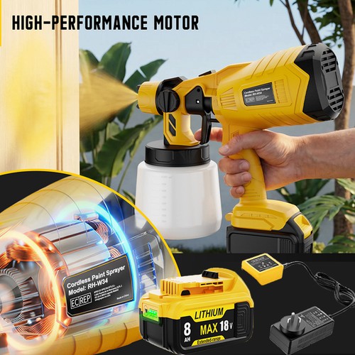 Cordless paint sprayer - paint, fence