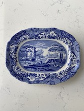 Spode Blue Italian Miniature Platter Serving Tray Perfect Condition 1st Quality
