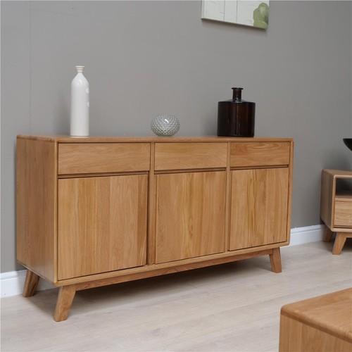 Solid oak large sideboard - solid,