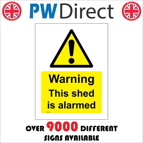 Sign warning this shed - warning,
