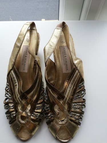 Stead simpson gold sandals - stead,