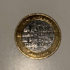 King james bible 2 pound coin
