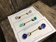 Vintage 3 Collar Bars Green Cube Pink Imitation Ball End Blue Moonglow Mod Smart