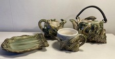 Vintage Majolica Conch Set