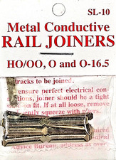 Peco Streamline Accessory SL-10 METAL CONDUCTIVE RAIL JOINERS HO/OO O And O-16.5