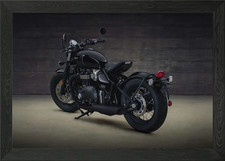 Black Triumph Motorcycle