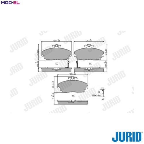 Brake pad set - brake,