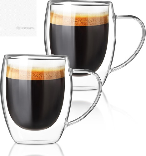 Double walled glass coffee - double,