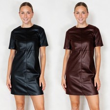 Women's Faux Leather PVC Midi