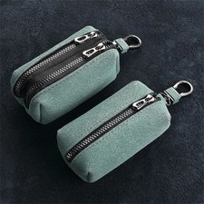 Suede Leather Keychain Wallet