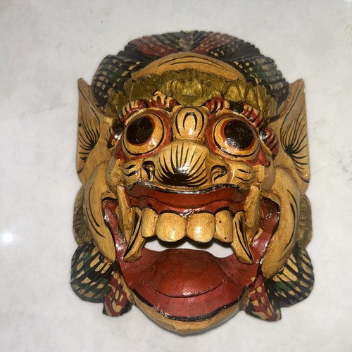 Wooden monkey mask barong - wooden, of
