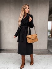 Women's Wool Blend Trench Coat