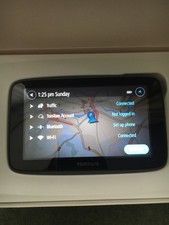 Tomtom go 5200 satnav boxed. Update via wifi traffic via sim, perfect & complete