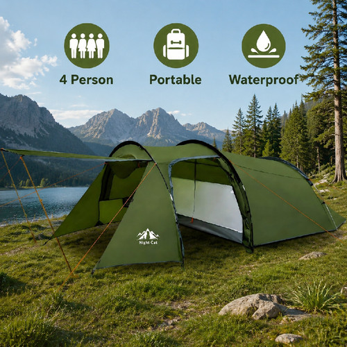 Man family camping - 4,