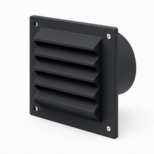 Modern Black Louvered Vent