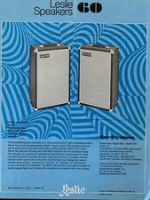 Leslie Speakers model 60 vintage advertisement circa 1970