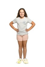 Girls Size 16 Snugglebum Grey Floral Summer Cotton Short Sleeve Pyjama Set