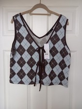 LADIES KNIT WAISTCOAT SIZE 14