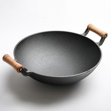 Cooking Wok Cast Iron Deep