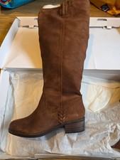 Next Brown Leather Suede