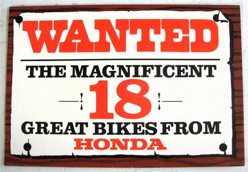Honda range motorcycle - honda, sales
