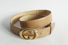 GUCCI Light brown leather belt