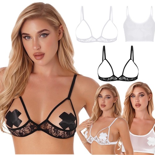 Women sheer floral lace - sheer,