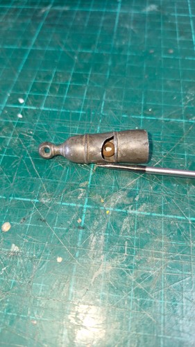 Victorian pewter whistle - victorian,