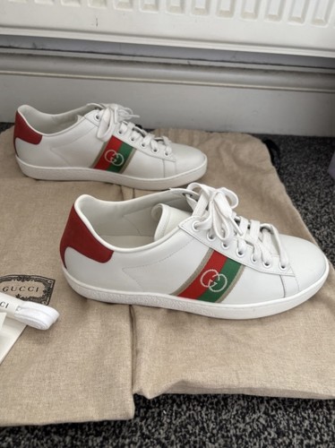 Gucci low top lace leather - gucci, lace-up