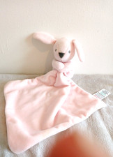 Matalan Pink Bunny Rabbit Comfort Blanket Baby Comforter Comfort Toy Snuggie