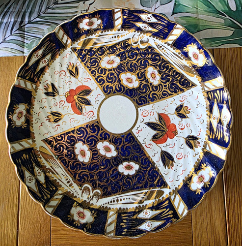 Imari style ceramic pedestal - ceramic,